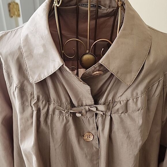 Vintage Forecaster Trench Coat Raincoat Size 22 1/2 from 1970's - Picture 3 of 13